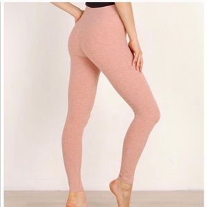 Beyond Yoga x barre3 pink space dye legging